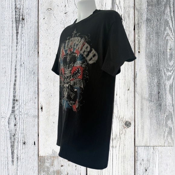 Def Leppard Rock of Ages Tour 2012 Short Sleeve Black Tee Shirt... Size Large - Picture 5 of 10